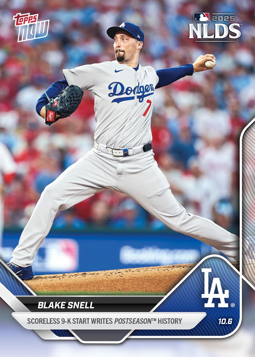 Blake Snell - 2025 MLB Topps NOW® - Card 831 - PR: 1653