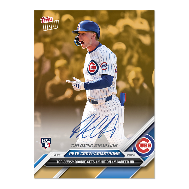 On-Card Autograph # to 49 or Lower - Pete Crow-Armstrong - 2024