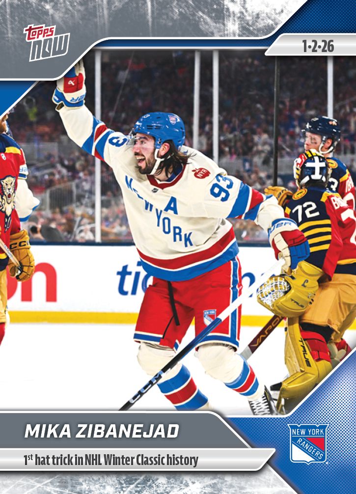 Mika Zibanejad - 2025-26 NHL Topps NOW® - Sticker # 79 Pack - PR: 370