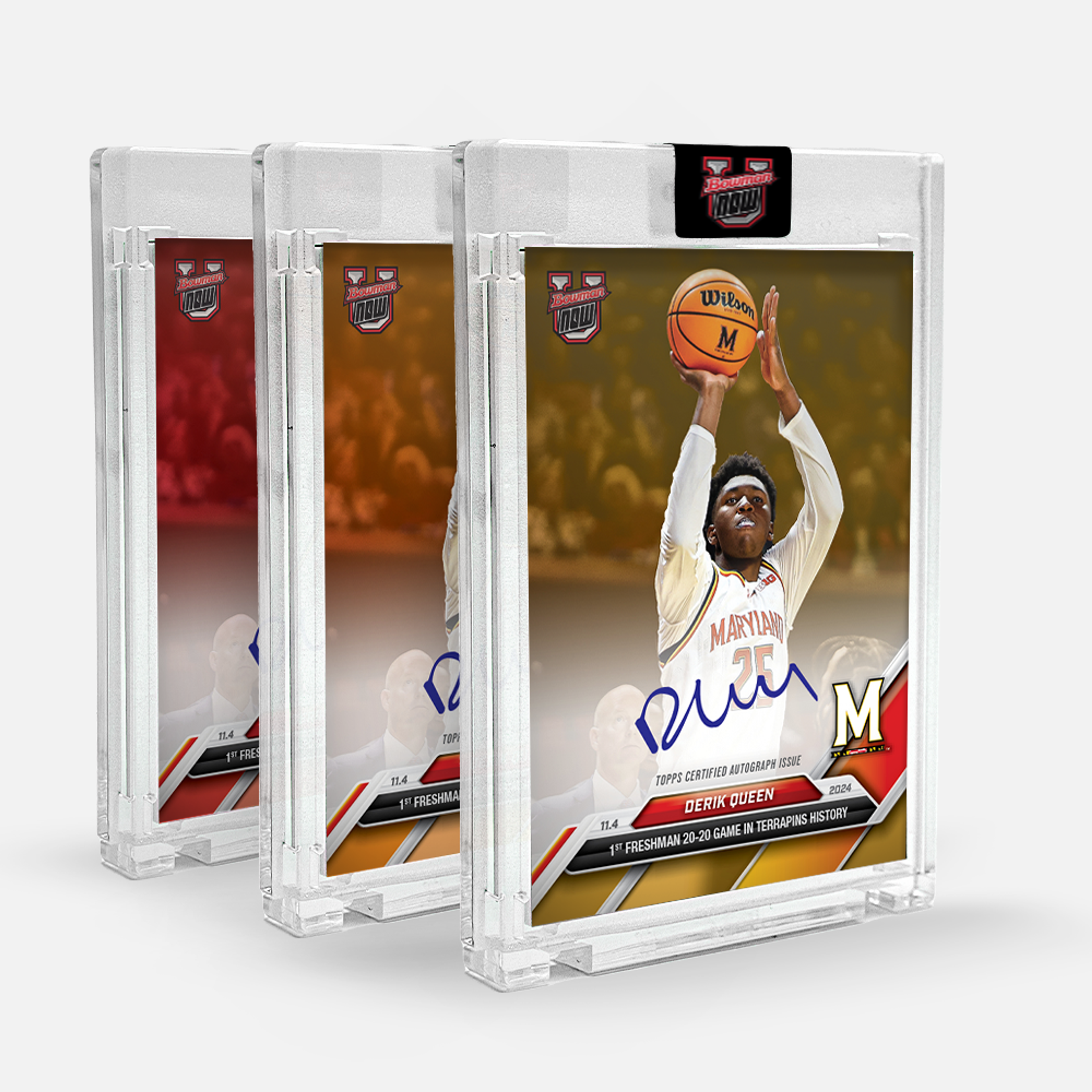 Derrik Queen サイン入りカード 2024 On-Card Autograph # to 99 or Lower - Derik Queen - 2024-25 Bowman