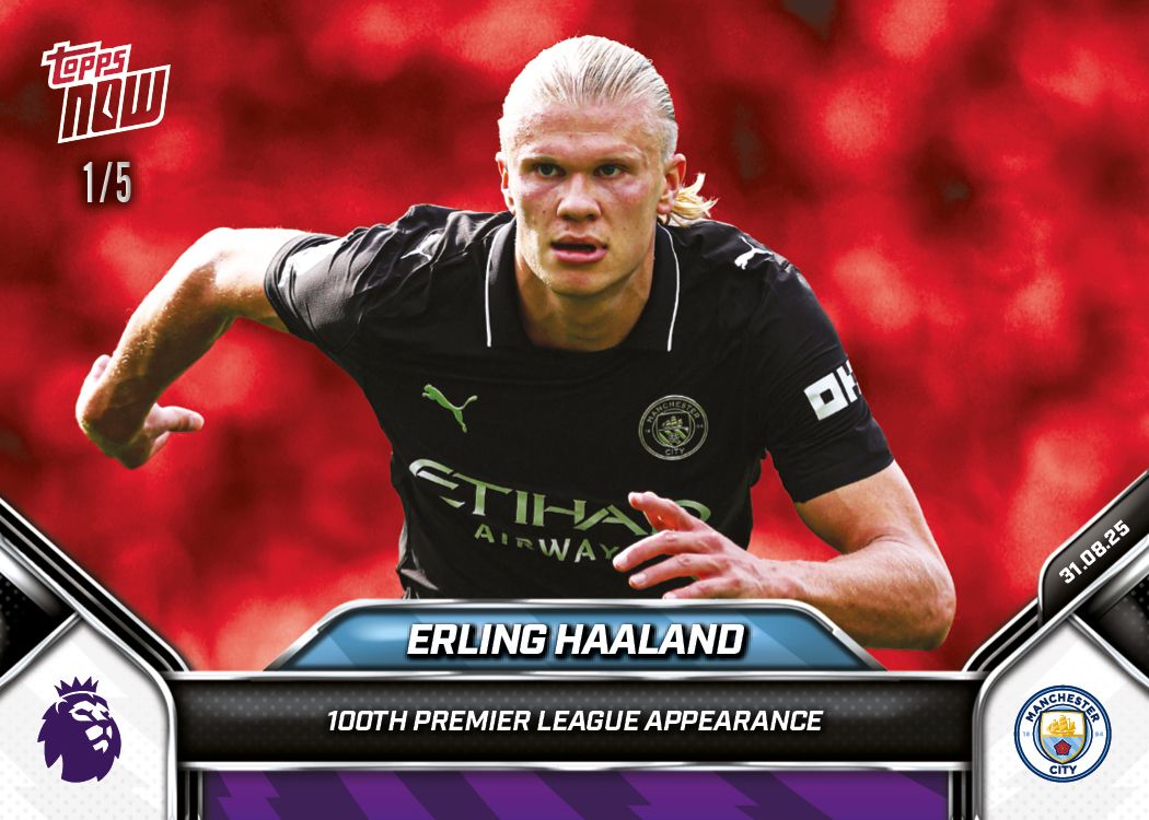 Erling Haaland - 2025-26 Premier League Topps NOW® - Card 15 - PR