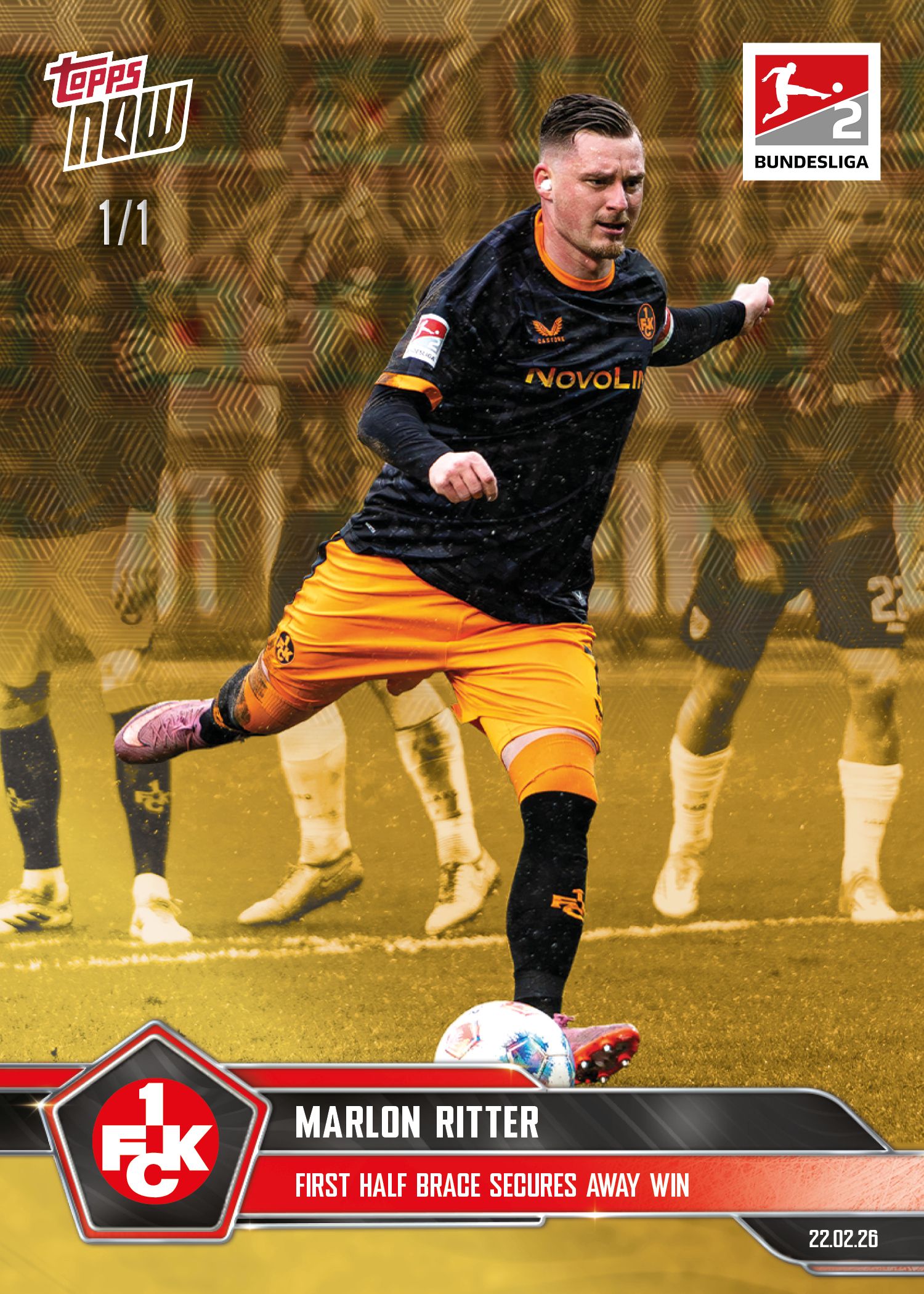 Marlon Ritter - 2025-26 Bundesliga Topps NOW® - Card 133 - PR: 483