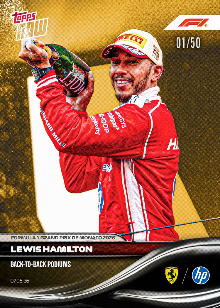 Lewis Hamilton - 2026 Formula 1® Topps NOW® - Card 34 - PR: 9408