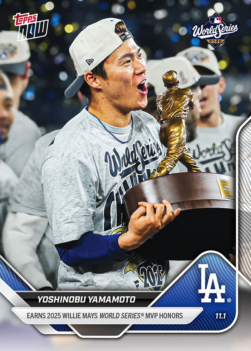 Yoshinobu Yamamoto - 2025 MLB Topps NOW® - Card 926