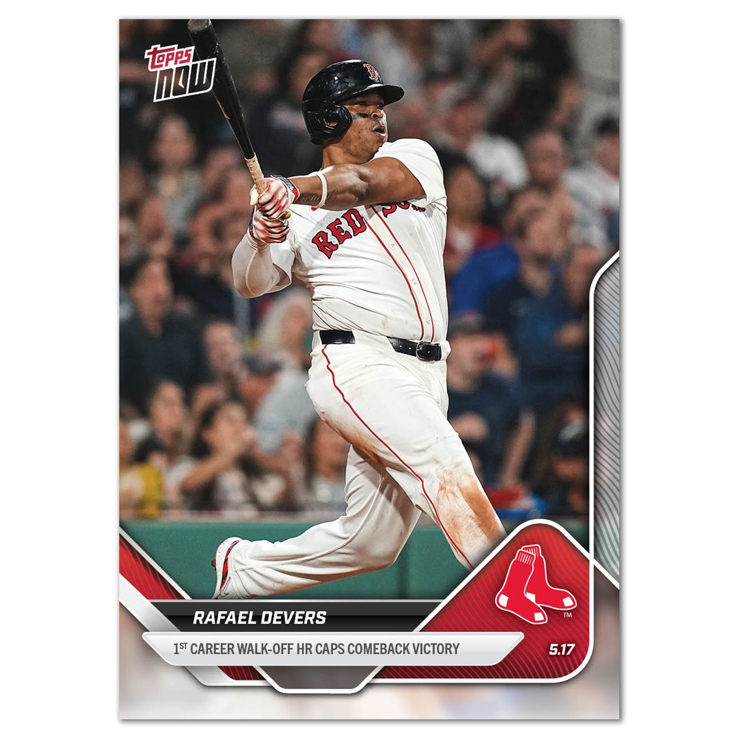 Rafael Devers - 2025 MLB Topps NOW® - Card 189 - PR: 675