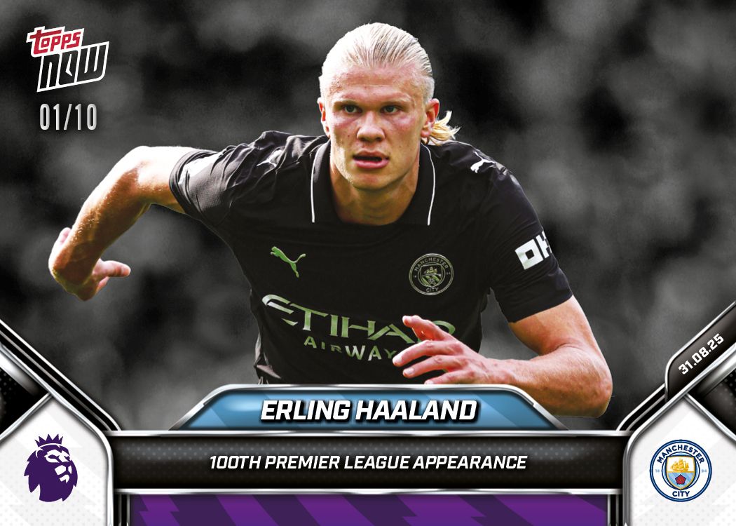 Erling Haaland - 2025-26 Premier League Topps NOW® - Card 15 - PR
