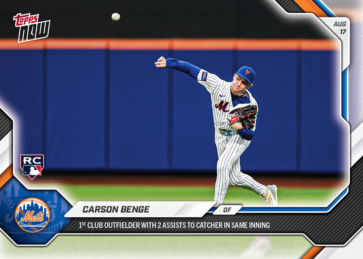 Carson Benge - 2026 MLB Topps NOW® - Card 562