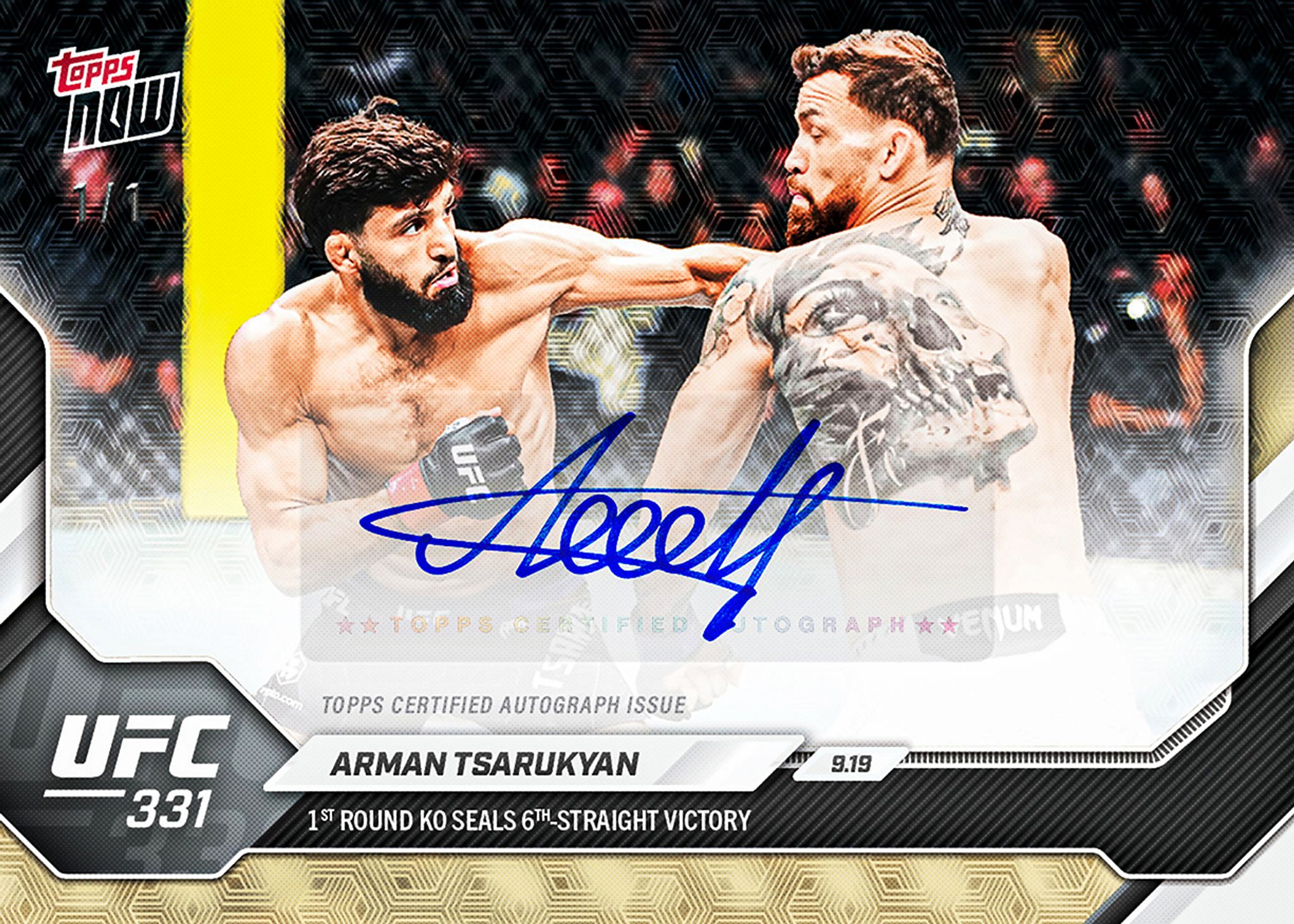 Arman Tsarukyan - 2026 UFC Topps NOW® - Card 32