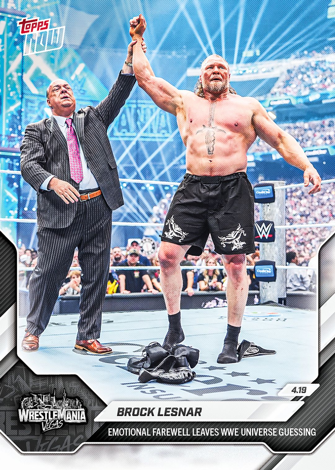 Brock Lesnar - 2026 WWE Topps NOW® - Card 45 - PR: 4841
