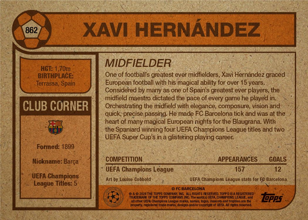 Xavi Hernández - UCC Living Set® - Card 862 - PR: 924