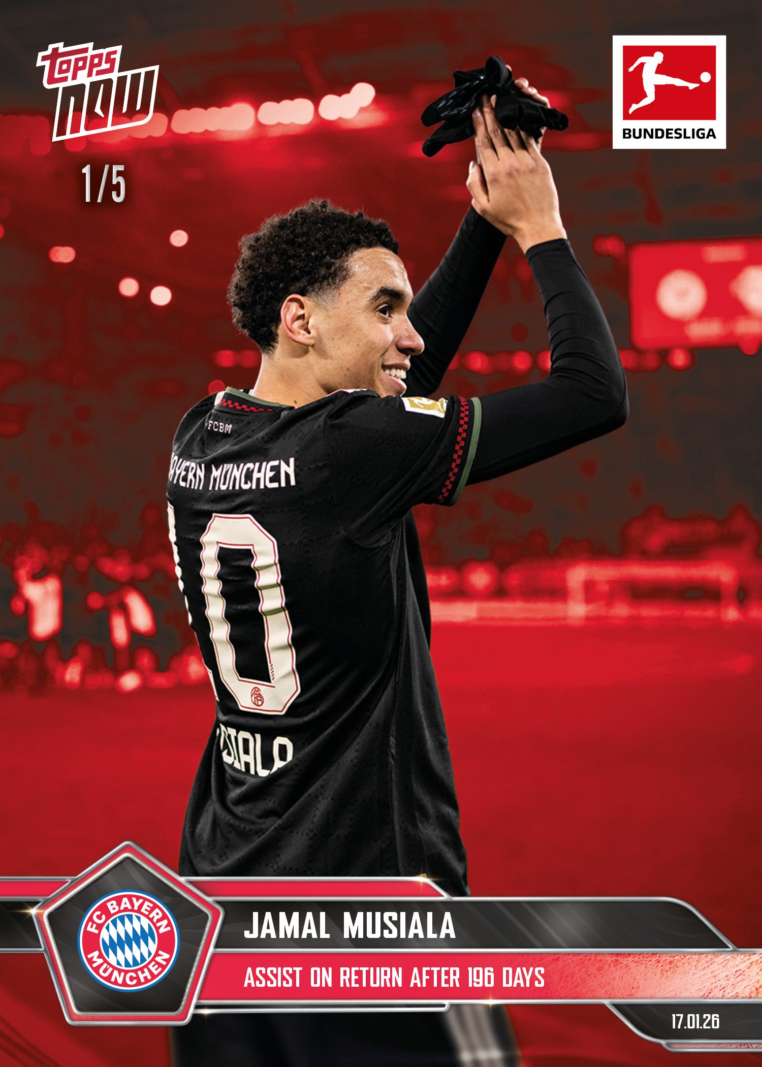 Jamal Musiala - 2025-26 Bundesliga Topps NOW® - Card 102