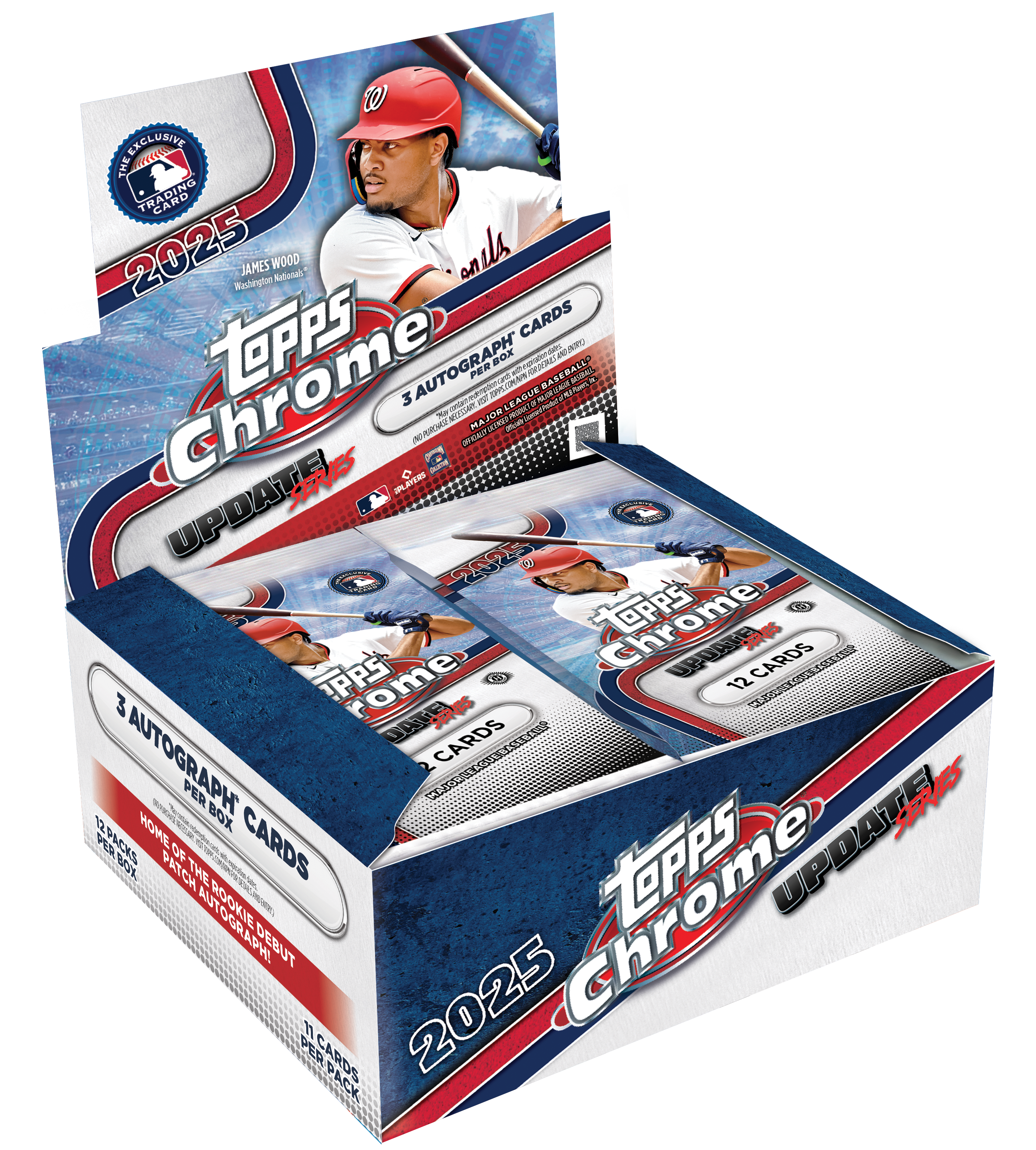 topps chrome mlb update series 未開封box 2025 Topps Chrome® Baseball Update Series - Hobby Jumbo Box