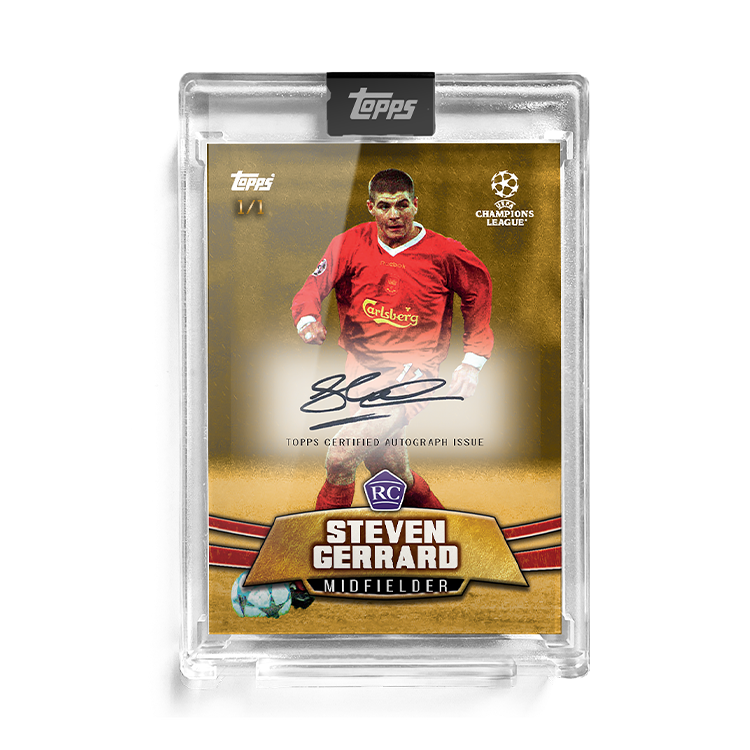 The Lost Rookie Card - Steven Gerrard - Autograph - 1 of 1