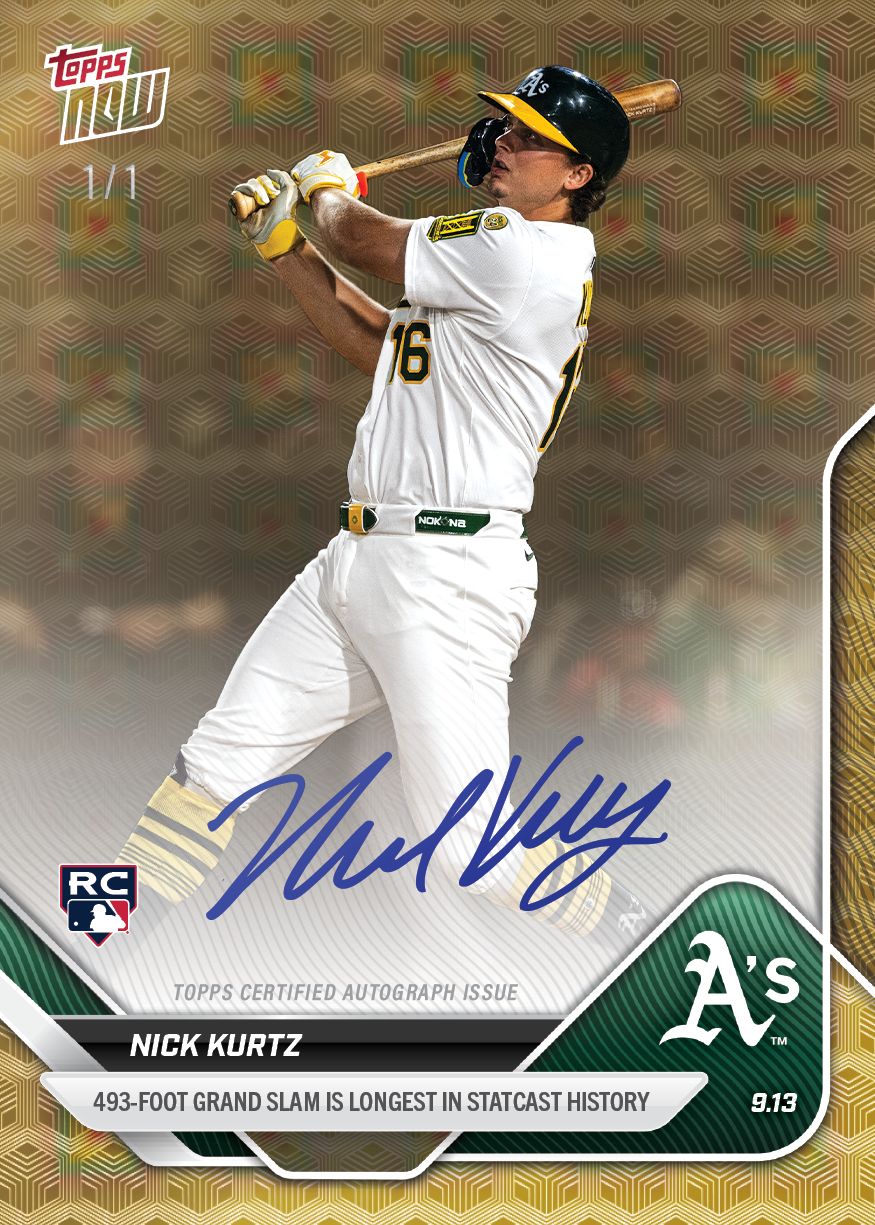 Nick Kurtz - 2025 MLB Topps NOW® - Card 711 - LOOK FOR AUTOS