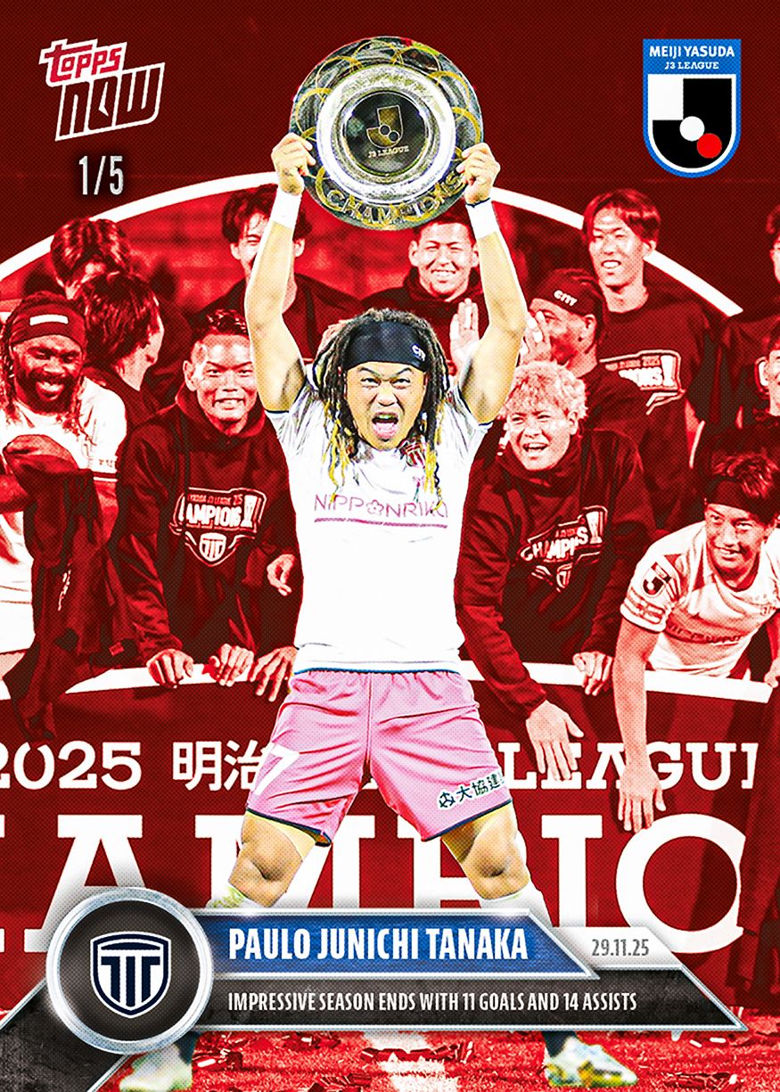 Paulo Junichi Tanaka - 2025 J.League® Topps NOW® - Card 59