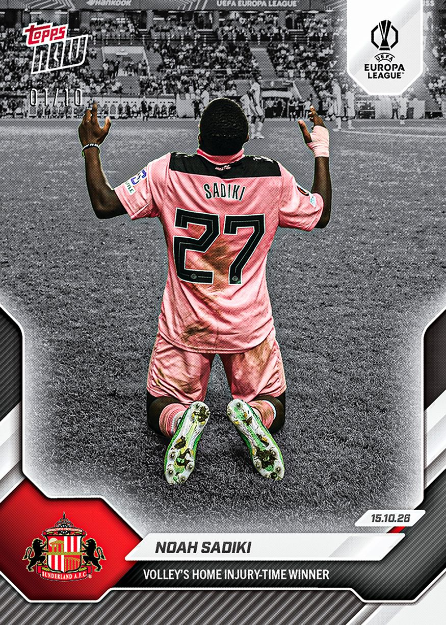 Noah Sadiki - 2026-27 UEL Topps NOW® - Card 7