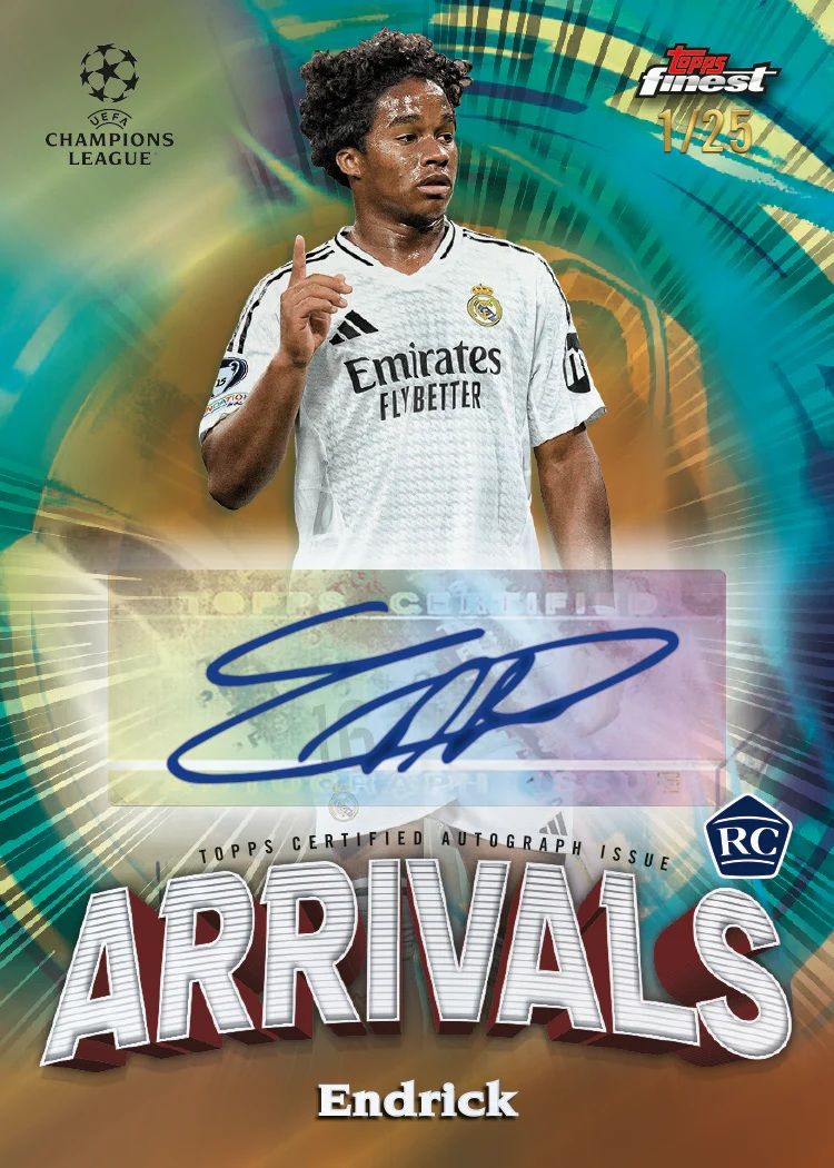 2024-25 Topps Finest UEFA Club Competitions Hobby Box