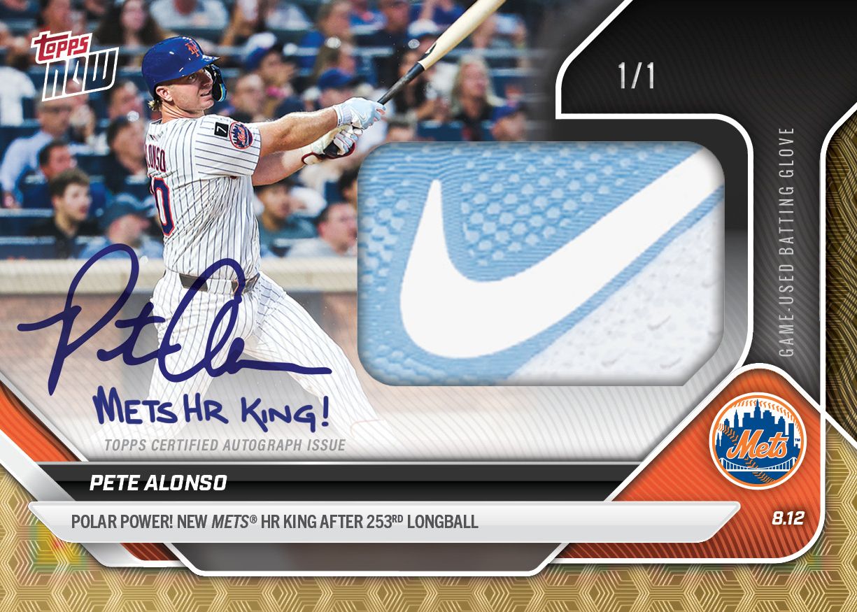 【オレンジパラレル 2/5】ピート・アロンソ topps now サヨナラHR Pete Alonso - 2025 MLB Topps NOW® - Card 553 - LOOK FOR AUTOS