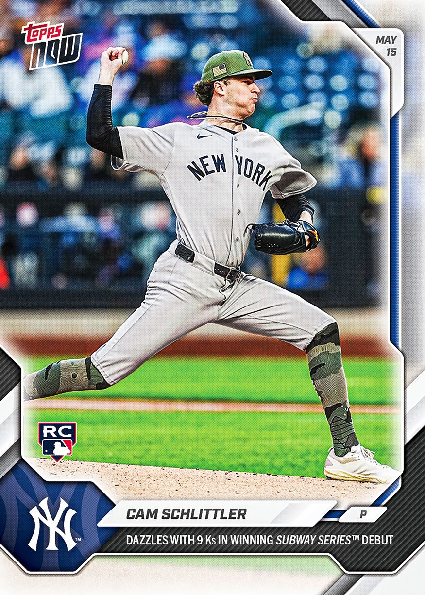 最終値下げ　ドジャース父の日特典Tシャツ(M)&クリアバッグ新品&カップ付き Cam Schlittler - 2026 MLB Topps NOW® - Card 206