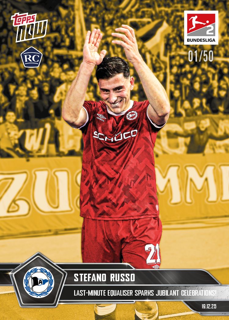 Stefano Russo - 2025-26 Bundesliga Topps NOW® - Card 84 - PR: 248