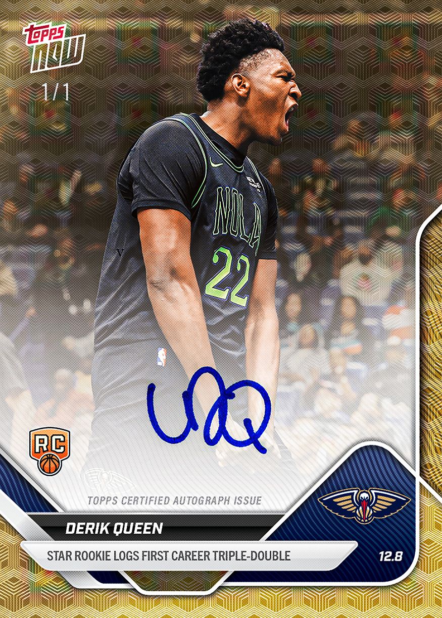 Derik Queen - 2025-26 NBA Topps NOW® - Card 79