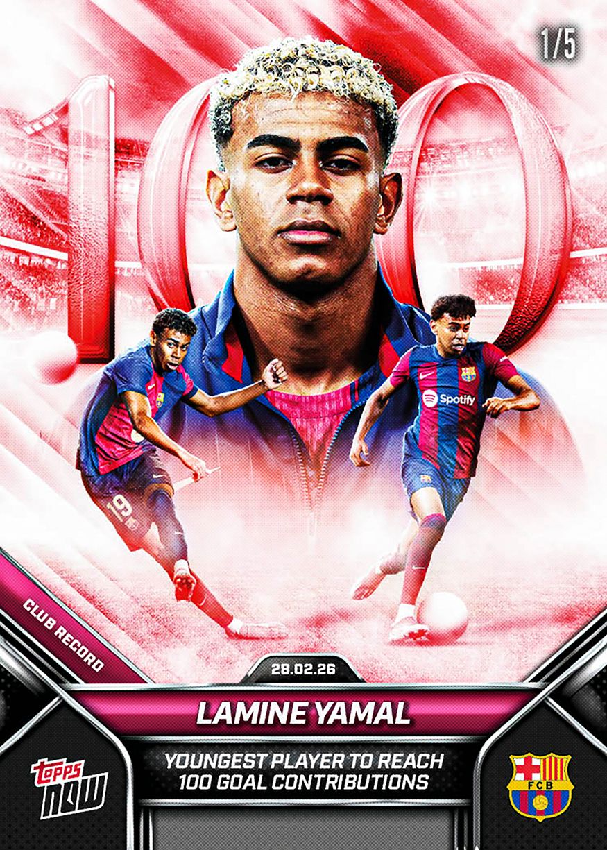 Lamine Yamal - 2026 FC Barcelona Topps NOW® - Card 5