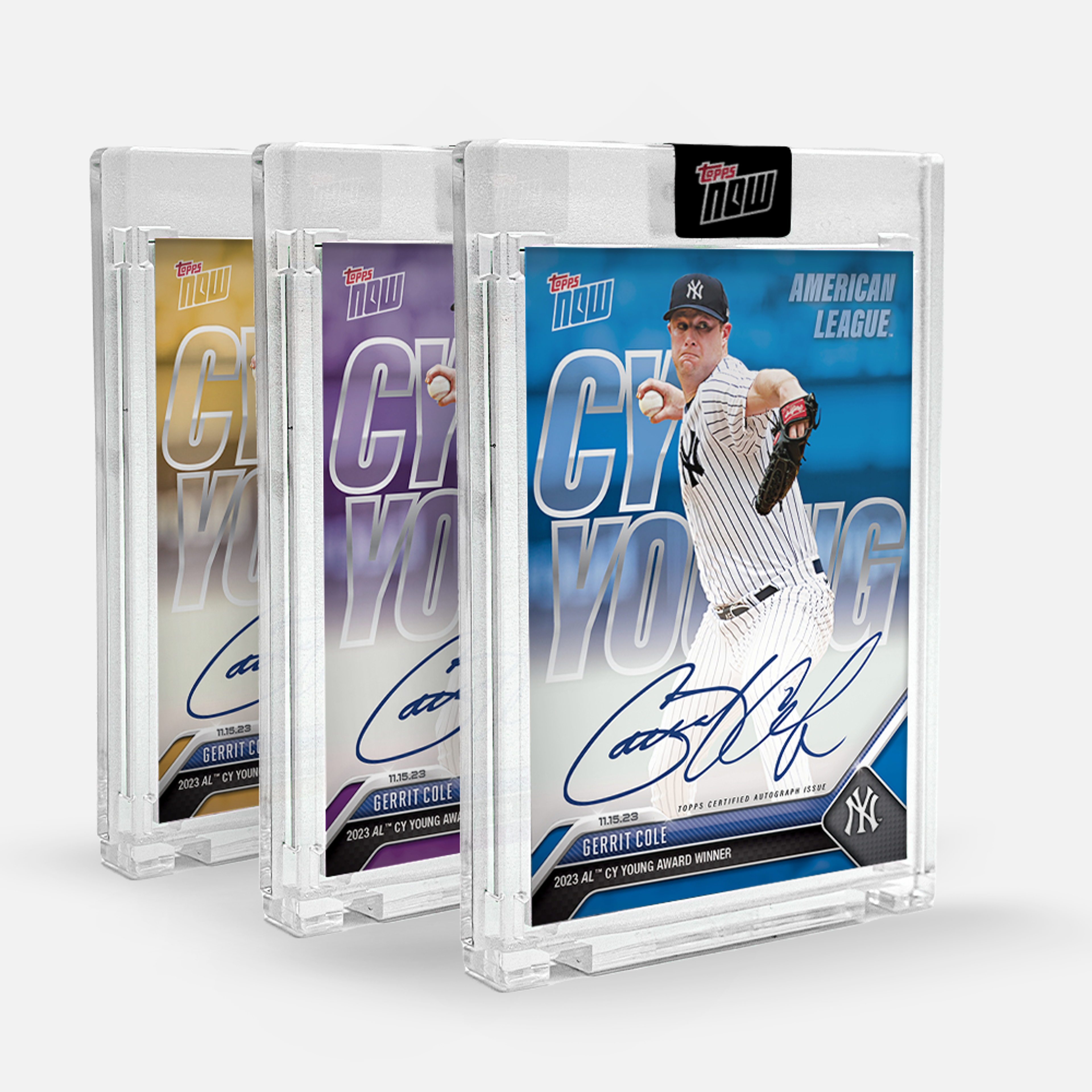 On-Card Autograph # to 99 or Lower - Gerrit Cole - 2023 MLB TOPPS