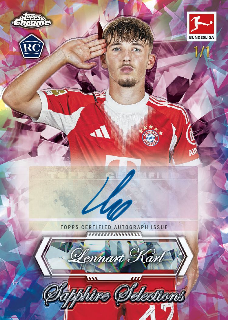 Topps Chrome® Bundesliga 2025/26 Sapphire Edition - Hobby Box