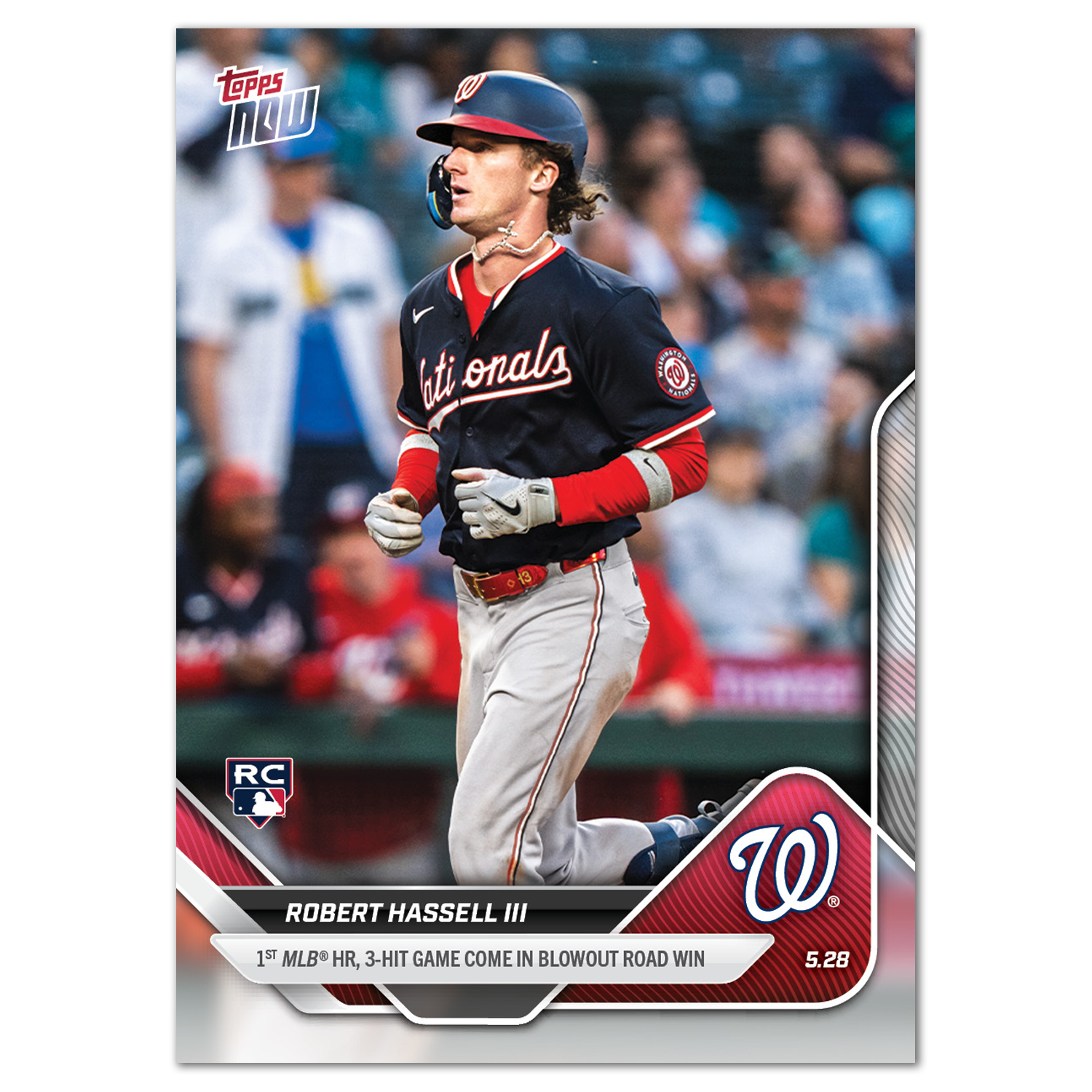 Robert Hassell III - 2025 MLB Topps NOW® - Card 229 - PR: 912