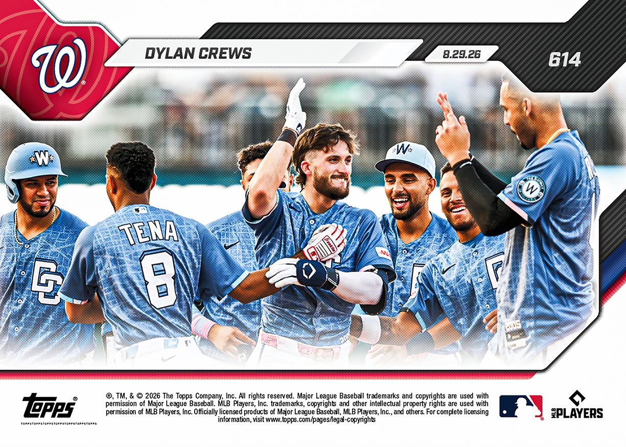 Dylan Crews - 2026 MLB Topps NOW® - Card 614