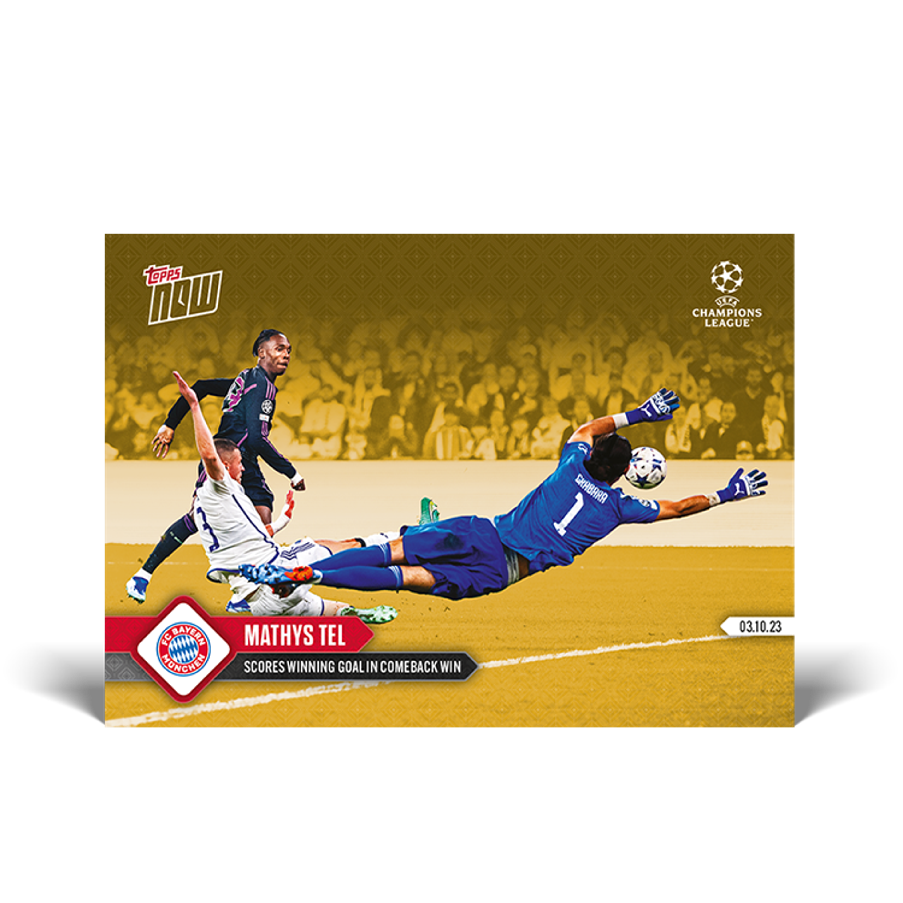 Topps UK - Mathys Tel - Scores winning goal in comeback win - UCL