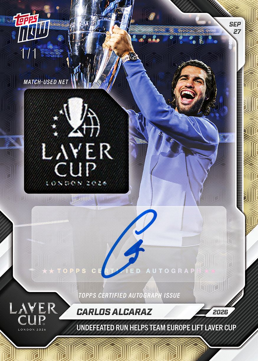 AEN トレカ A NEW ERA OF NOW ミペン サノク ハルト Carlos Alcaraz - 2026 Topps NOW® Tennis - Card 27
