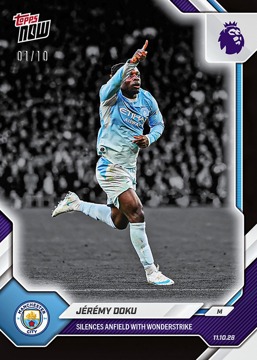 Jérémy Doku - 2026-27 Premier League Topps NOW® - Card 42
