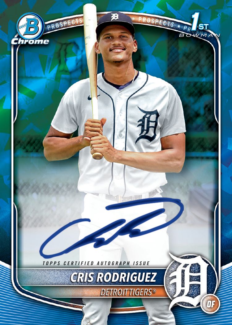 Chrome OUMAR SOLET RC GREEN AUTO 25枚限定 2025 Bowman Chrome Baseball - SAPPHIRE