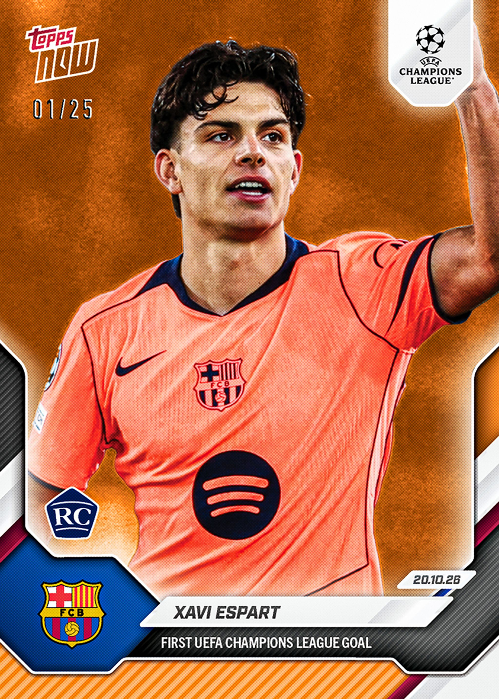 Xavi Espart - 2026-27 UCL Topps NOW® - Card 33