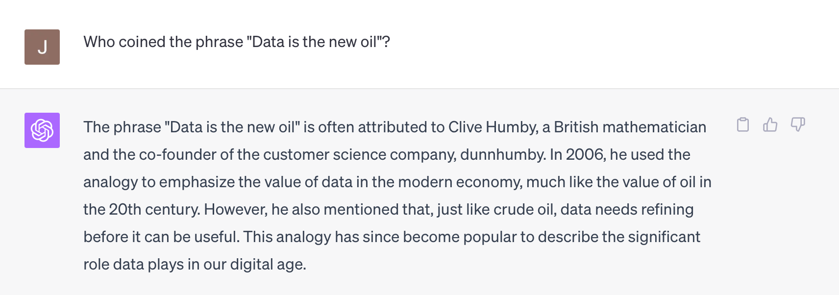 Ölige Daten, 2. Versuch
