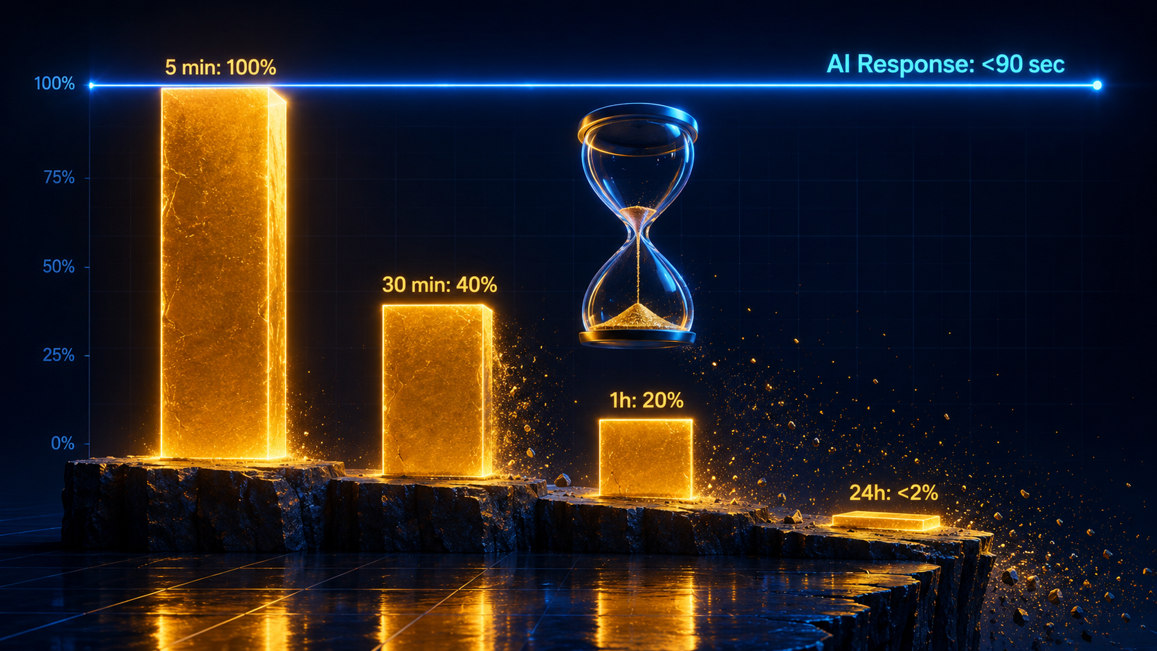 Temps de réponse aux leads : pourquoi 5 minutes changent tout
