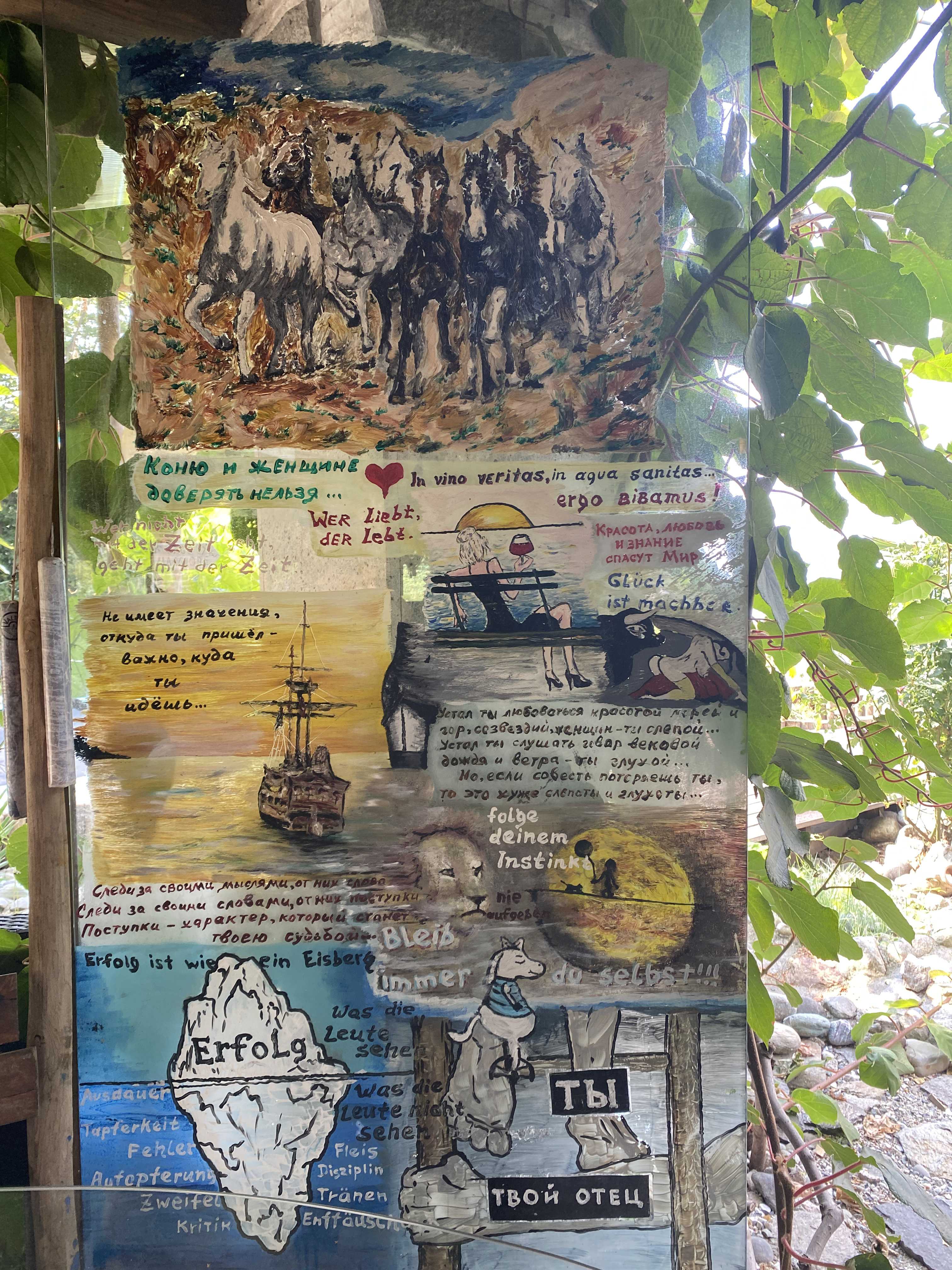 Multilingual collage