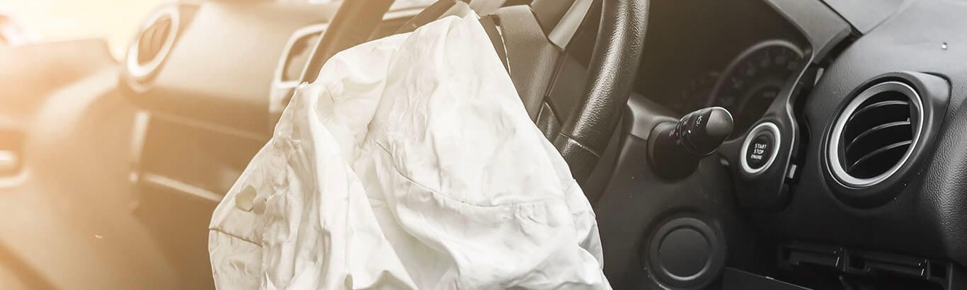 Airbag In Car That Is Deployed