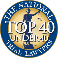 The National Trial Lawyers Top 40 Under 40 badge