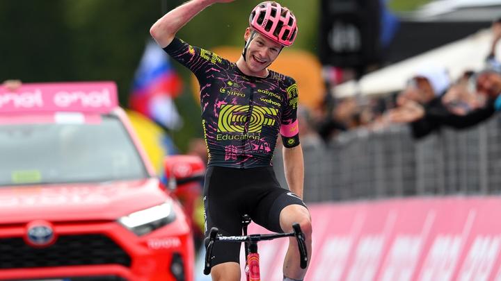 Georg Steinhauser, nephew of Jan Ullrich and son of former pro Tobias, picked up the first win of his professional career 