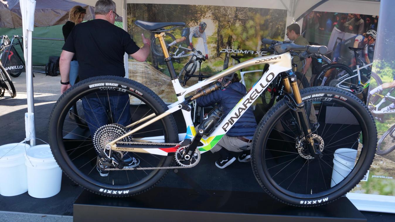 Pinarello showed off the Dogma XC in a production-ready build
