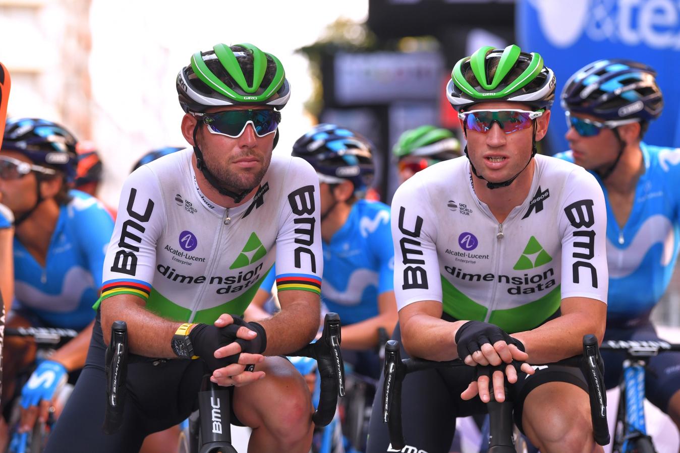 Cavendish will reunite with Mark Renshaw (right) at this year’s Tour de France. 