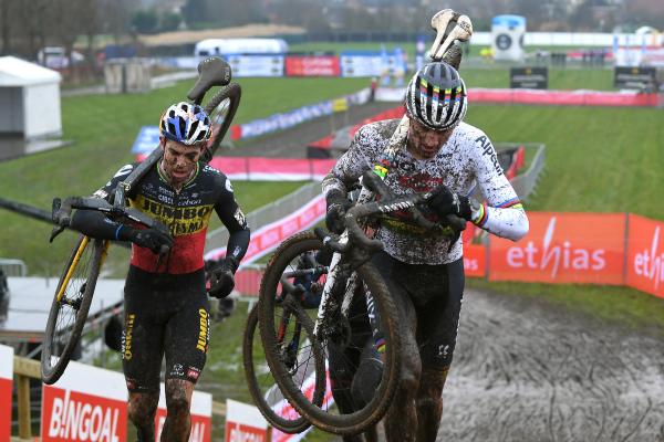 Mathieu van der Poel will race in the rainbow jersey in both road and cyclo-cross races in the coming months