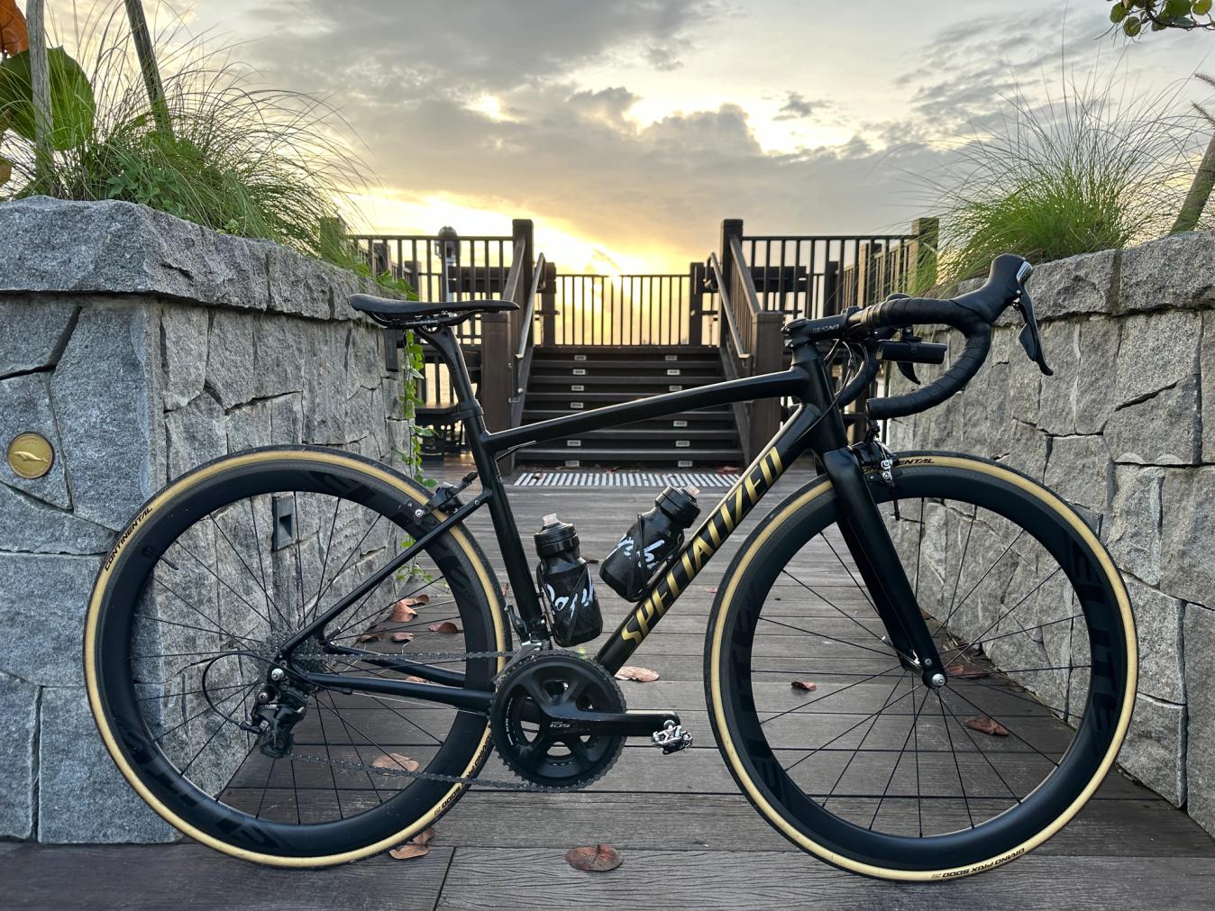 From the 1990s to a more modern bike in the form of a Specialized Allez. Great presentation and an amazing setting - this one gets a 'Supernice' from us