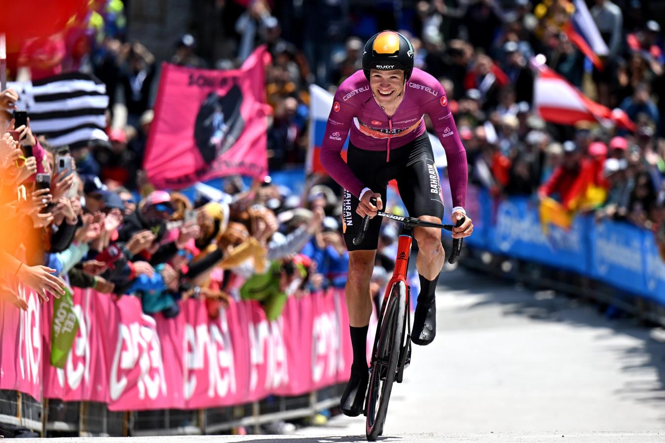 Points classification winner at the Giro d'Italia, Jonathan Milan, will be a big miss for Bahrain Victorious