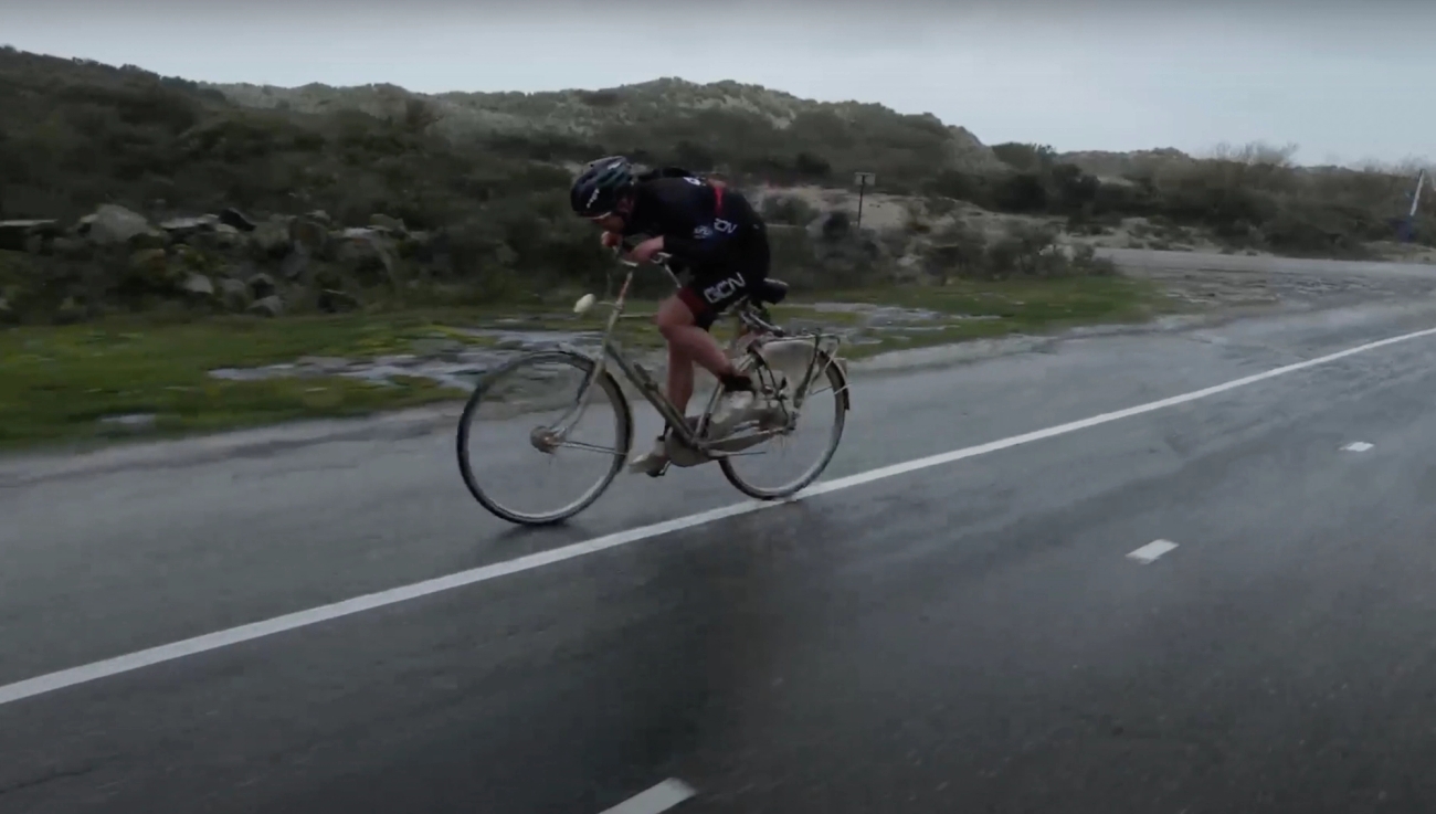 Riding head first in to 140km/h winds certainly isn't everyone's idea of fun