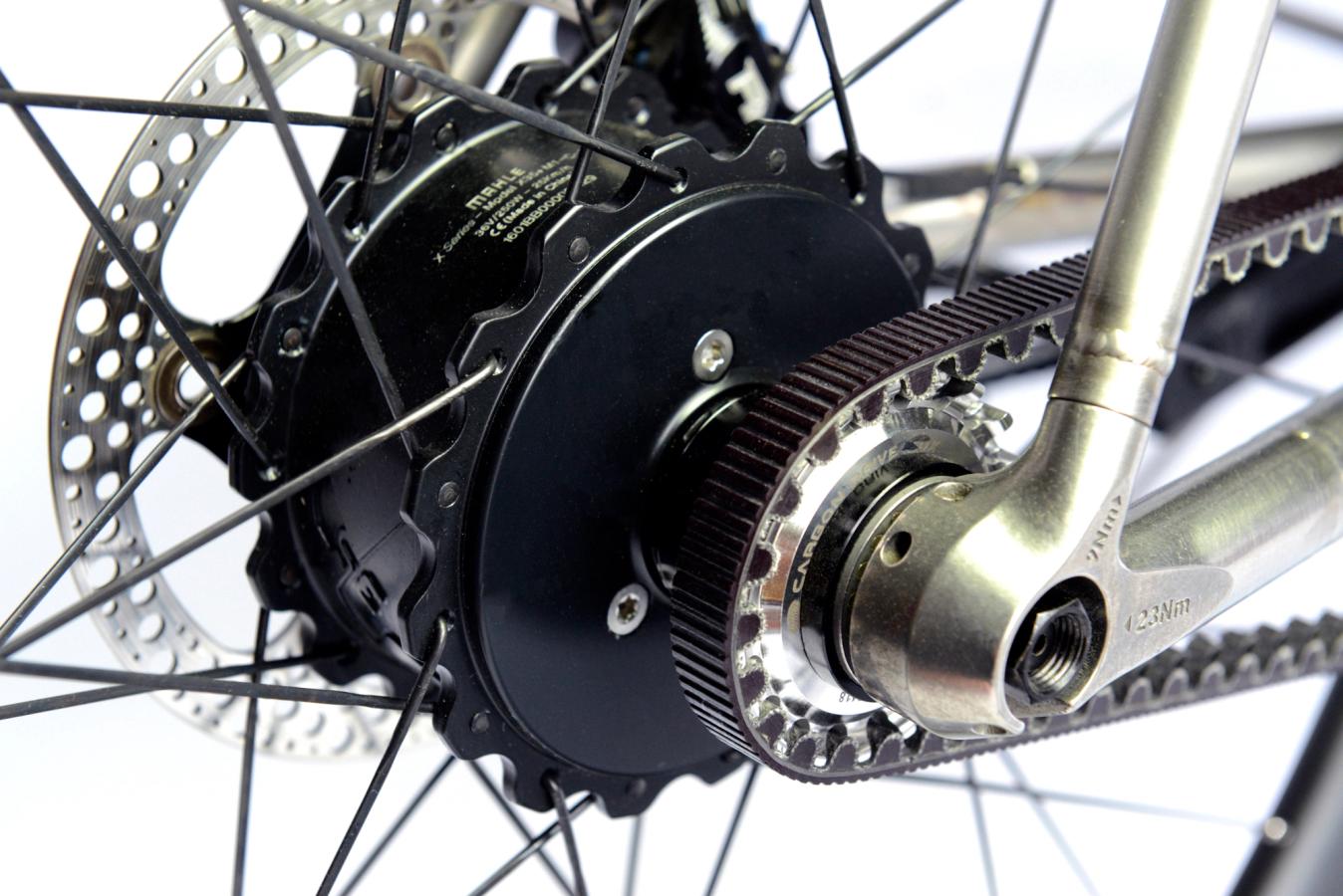 Both Mahle's X20 and X35+ systems use an integrated battery that sits in the downtube and a rear hub motor