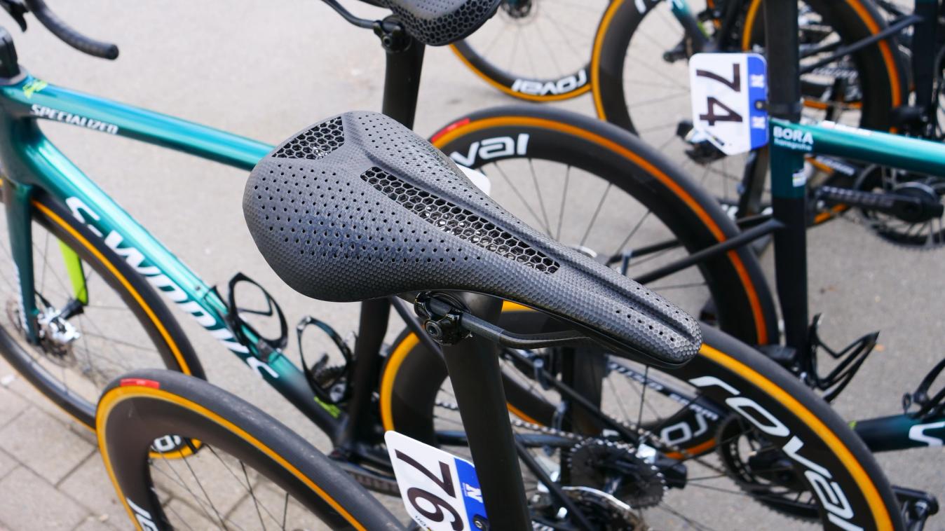 The unreleased saddle looks to be a 3D printed version of the Phenom