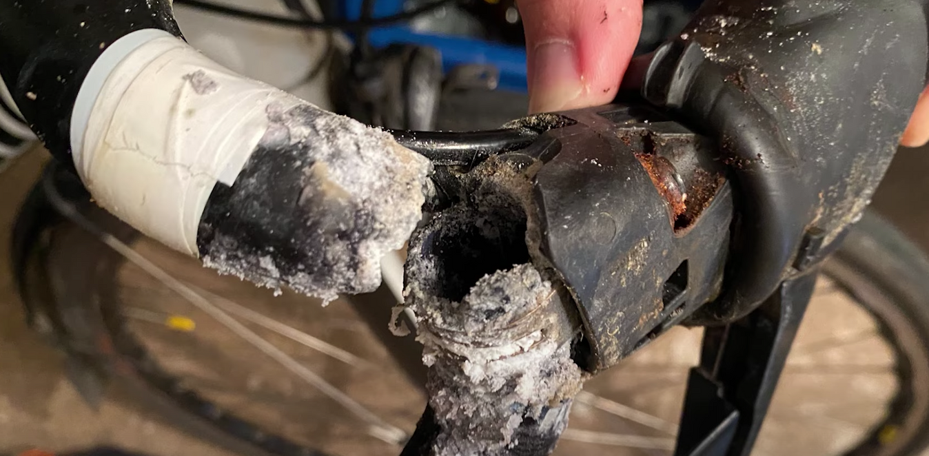 Check your handlebars for signs of erosion